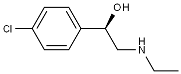 (R)-1-(4-chlorophenyl)-2-(ethylamino)ethan-1-ol Struktur