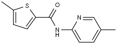 5-METHYL-N-(5-METHYL-2-PYRIDINYL)-2-THIOPHENECARBOXAMIDE Struktur