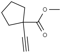 Methyl 1-ethynylcyclopentane-1-carboxylate Struktur