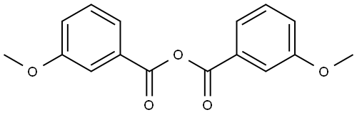 Benzoic acid, 3-methoxy-, anhydride with 3-methoxybenzoic acid Struktur