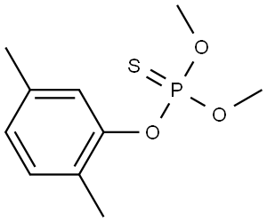 O-(2,5-dimethylphenyl) O,O-dimethyl thiophosphate Struktur