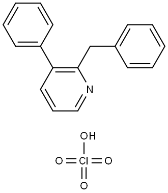 2-benzyl-3-phenylpyridine, perchlorate salt Struktur