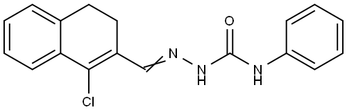 1-CHLORO-3,4-DIHYDRO-2-NAPHTHALENECARBALDEHYDE N-PHENYLSEMICARBAZONE Struktur