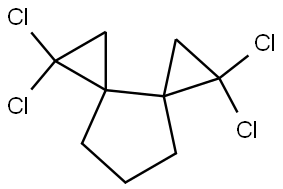 1,1,5,5-TETRACHLORODISPIRO[2.0.2.3]NONANE Struktur