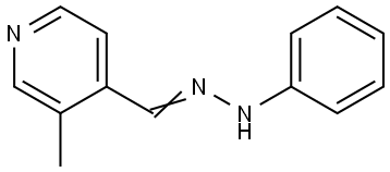 3-METHYLISONICOTINALDEHYDE PHENYLHYDRAZONE Struktur