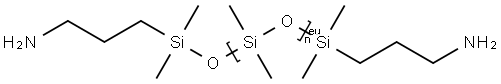 [BIS(3-AMINOPROPYL)]POLYDIMETHYLSILOXANE Struktur