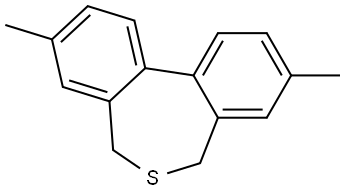 3,9-DIMETHYL-5,7-DIHYDRODIBENZO[C,E]THIEPINE Struktur