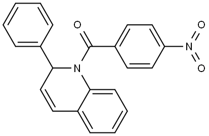 (4-NITRO-PHENYL)-(2-PHENYL-2H-QUINOLIN-1-YL)-METHANONE Struktur