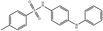 4-甲基-N-[4-(苯胺基)苯基]苯磺酰胺 結(jié)構(gòu)式