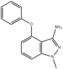 1-Methyl-4-phenoxy-1H-indazol-3-ylamine Struktur