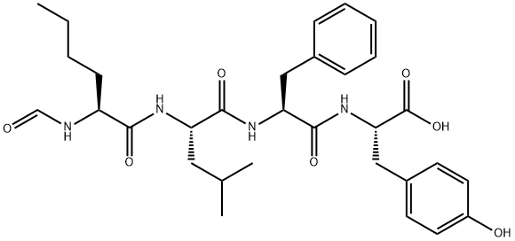 N-FORMYL-NLE-LEU-PHE-TYR Struktur