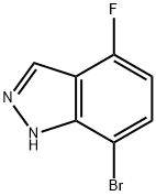 1H-Indazole, 7-broMo-4-fluoro- Struktur