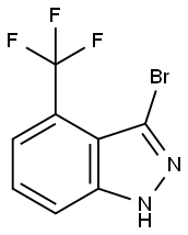 3-BROMO-4-TRIFLUOROMETHYL (1H)INDAZOLE Struktur