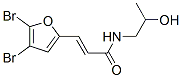 N-2-hydroxypropyl-beta-(4,5-dibromo-2-furyl)acrylamide Struktur