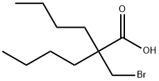 2-(Bromomethyl)-2-butylhexanoic acid Struktur