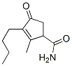 2-Cyclopentene-1-carboxamide,  3-butyl-2-methyl-4-oxo- Struktur