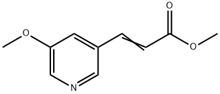 Methyl 3-(5-methoxypyridin-3-yl)acrylate Struktur