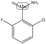 Benzenemethanamine, 2-chloro-6-fluoro-a-methyl-, (aS)- Struktur