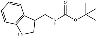 (2,3-DIHYDRO-1H-INDOL-3-YLMETHYL)-CARBAMIC ACID TERT-BUTYL ESTER Struktur