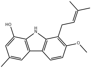 Murrayafoline B Struktur