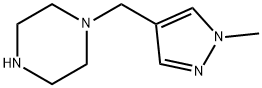 1-[(1-methyl-1H-pyrazol-4-yl)methyl]piperazine(SALTDATA: FREE) Struktur