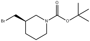 (R)-tert-Butyl 3-(bromomethyl)piperidine-1-carboxylate Structure