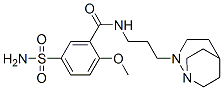 N-[3-[1,2-Diazabicyclo[3.2.2]nonan-2-yl]propyl]-2-methoxy-5-sulfamoylbenzamide Struktur