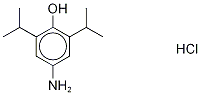 4-Amino Propofol Hydrochloride Struktur