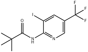 N-(3-Iodo-5-(trifluoromethyl)pyridin-2-yl)-pivalamide Struktur