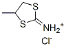 4-methyl1,3-dithiolan-2-iminium chloride Struktur