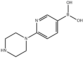 6-(piperazin-1-yl)pyridin-3-ylboronic acid Struktur