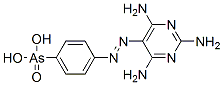 [p-(2,4,6-Triamino-5-pyrimidinylazo)phenyl]arsonic acid Struktur