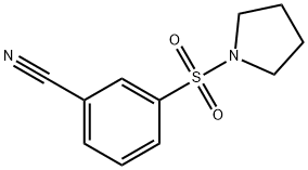 3-(Pyrrolidin-1-ylsulfonyl)benzonitrile Struktur