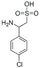 2-amino-2-(4-chlorophenyl)ethanesulfonic acid Struktur