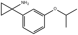 Cyclopropanamine, 1-[3-(1-methylethoxy)phenyl]- Struktur