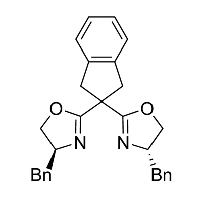 Oxazole, 2,2'-(1,3-dihydro-2H-inden-2-ylidene)bis[4,5-dihydro-4-(phenylmethyl)-, (4S,4'S)- Struktur