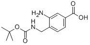 4-(BOC-AMINO)METHYL-3-AMINO-BENZOIC ACID Struktur