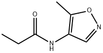 Propanamide, N-(5-methyl-4-isoxazolyl)- (9CI) Struktur