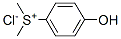 (p-hydroxyphenyl)dimethylsulphonium chloride Struktur