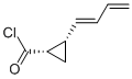 Cyclopropanecarbonyl chloride, 2-(1,3-butadienyl)-, [1alpha,2alpha(E)]- (9CI) Struktur