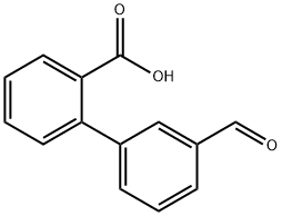 3'-FORMYL[1,1'-BIPHENYL]-2-CARBOXYLIC ACID Struktur