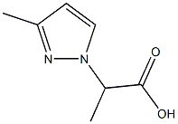 2-(3-METHYL-1H-PYRAZOL-1-YL)PROPANOIC ACID Struktur