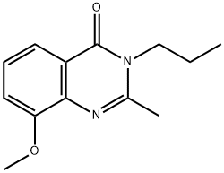 4(3H)-Quinazolinone,  8-methoxy-2-methyl-3-propyl- Struktur