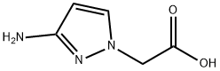 (3-aminopyrazol-1-yl)acetic acid Struktur