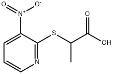 2-[(3-NITRO-2-PYRIDYL)THIO]PROPANOIC ACID Struktur