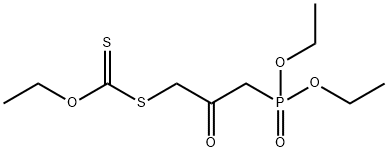 Diethyl 3-[(ethoxymethanethioyl)sulfanyl]-2-
oxopropyl-1-phosphonate Struktur