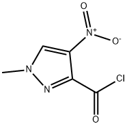 1-methyl-4-nitro-1H-pyrazole-3-carbonyl chloride Struktur