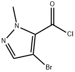 4-bromo-1-methyl-1H-pyrazole-5-carbonyl chloride Struktur