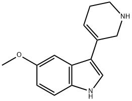 5-Methoxy-3-[(1,2,5,6-tetrahydropyridin)-3-yl]-1H-indole Struktur