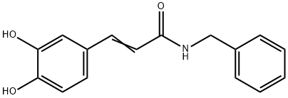 2-PropenaMide, 3-(3,4-dihydroxyphenyl)-N-(phenylMethyl)- Struktur